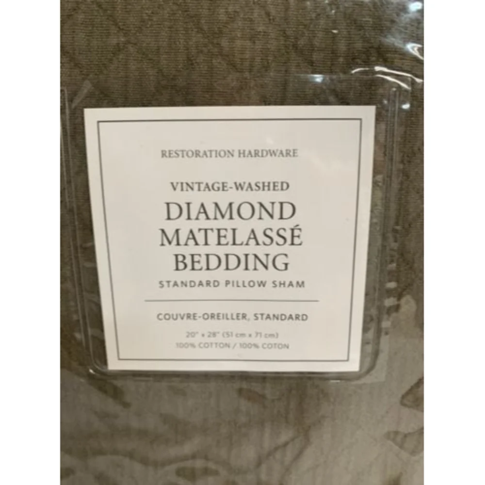 Restoration Hardware Vintage Washed Diamond Matelasse 20